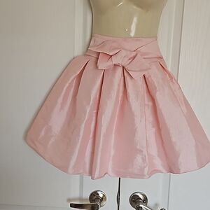 HOST PICK YaYa & Co. Pleated Mini Skirt With Front Tie Bow Medium Pink
